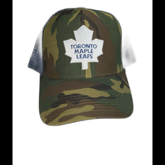 Reebok NHL Cap Hat Unisex Snapback Camo Toronto Maple Leafs Embroidered Logo - Picture 1 of 11